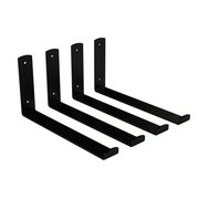 National Hardware Floating Shelf Steel Blk N900-002